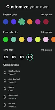 Splicing color: Watch Face screenshot 2
