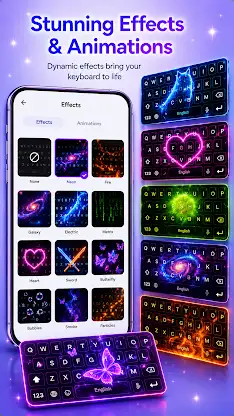 LED Keyboard - Neon, RGB Theme screenshot 3