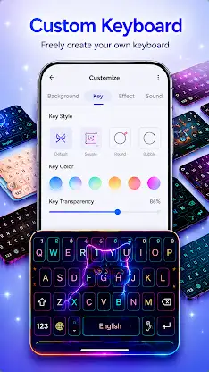 LED Keyboard - Neon, RGB Theme screenshot 7