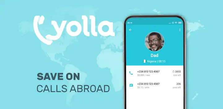 Yolla : Appels internationaux — Android app banner