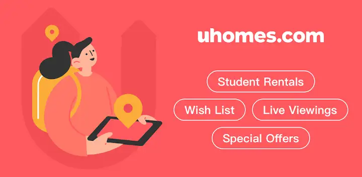 uhomes.com:Home for students — Android app banner