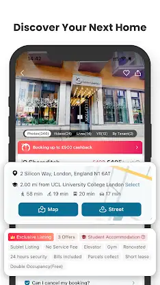 uhomes.com:Home for students screenshot 2