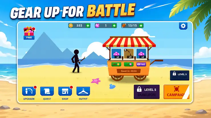 Stickman Archer: Bowmaster War screenshot 5