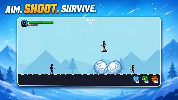 Stickman Archer: Bowmaster War screenshot 2