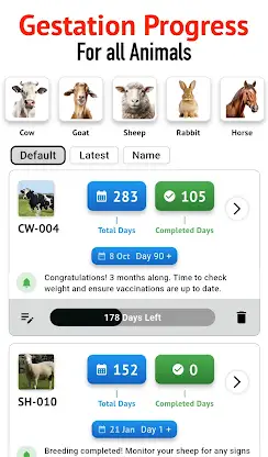 Animal Breeding, Birth Manager screenshot 1