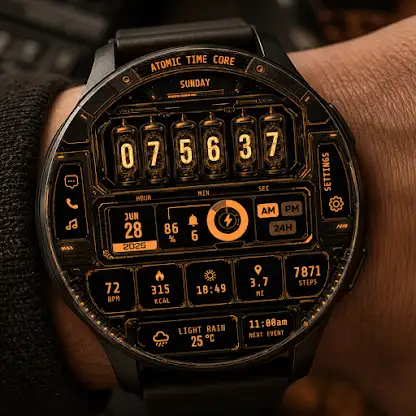 Atomic Time Core Watch Face screenshot 1