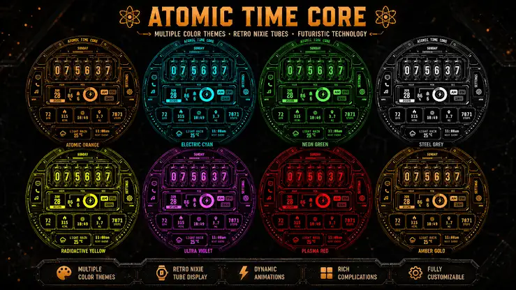 Atomic Time Core Watch Face screenshot 4
