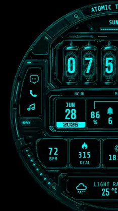 Atomic Time Core Watch Face screenshot 2