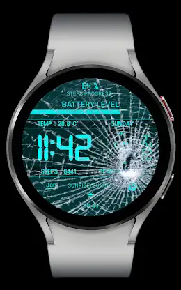 Broken Screen Watch Face screenshot 3