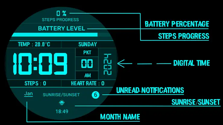 Broken Screen Watch Face screenshot 4