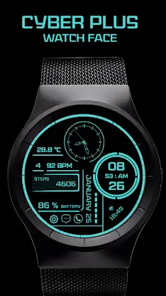Cyber Plus Watch Face screenshot 1