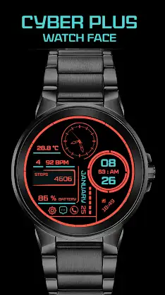 Cyber Plus Watch Face screenshot 3