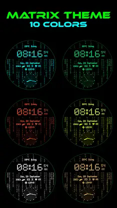 Digital+ Matrix Watch Face screenshot 4