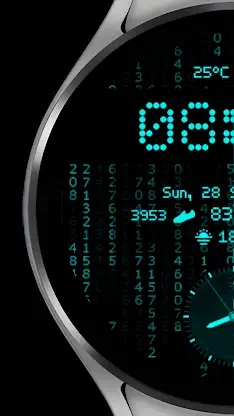 Digital+ Matrix Watch Face screenshot 2