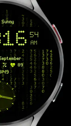 Digital+ Matrix Watch Face screenshot 3