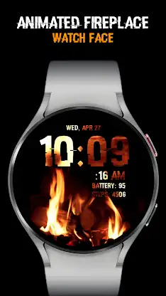 Fireplace Animated Watch Face screenshot 3