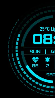Futuristic Design Watch Face screenshot 2