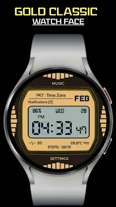 Gold Luxury Watch Face screenshot 1