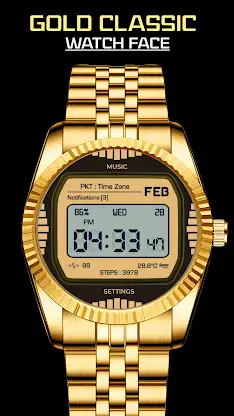 Gold Luxury Watch Face screenshot 3