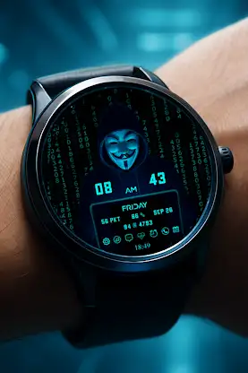 Digital Hacker Watch Face screenshot 1