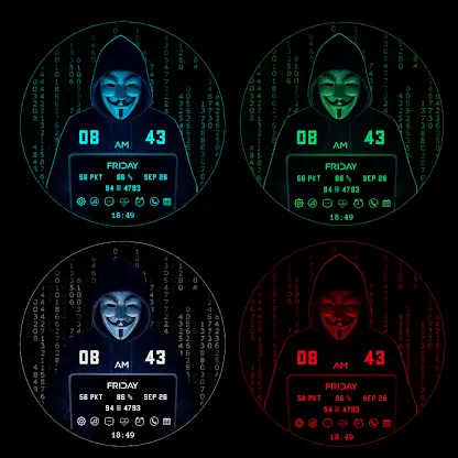 Digital Hacker Watch Face screenshot 3