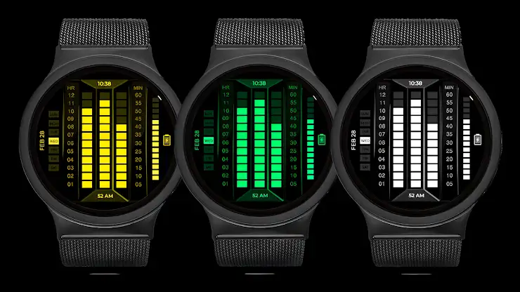 LED Sci-Fi Watch Face screenshot 2