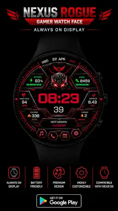 Nexus Rogue Watch Face screenshot 3