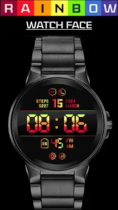 Rainbow Watch Face screenshot 1