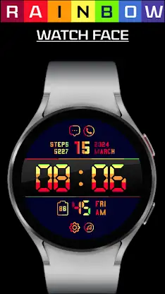 Rainbow Watch Face screenshot 3
