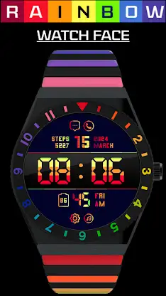 Rainbow Watch Face screenshot 2
