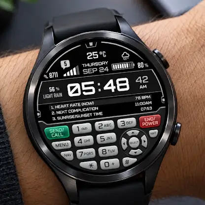 Retro Mobile Dial Watch Face screenshot 1