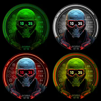 Skull Master Watch Face screenshot 3