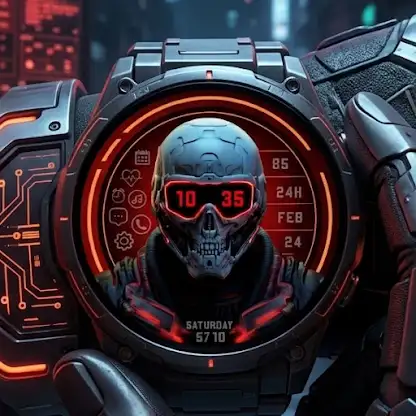 Skull Master Watch Face screenshot 2