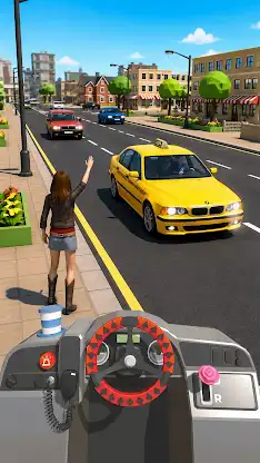 Taxi Simulator Car Taxi Games screenshot 1