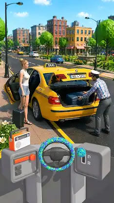 Taxi Simulator Car Taxi Games screenshot 3