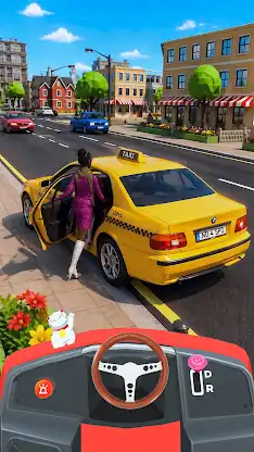 Taxi Simulator Car Taxi Games screenshot 4