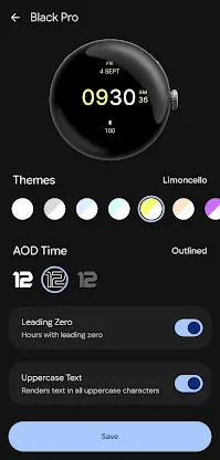 Black Pro Watch Face screenshot 4