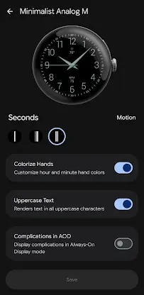 Minimalist Analog M Watch Face screenshot 5