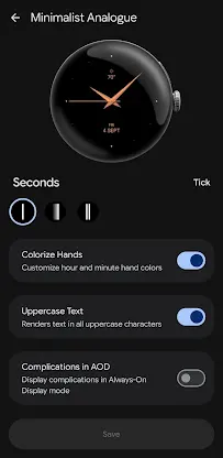 Minimalist Analogue Watch Face screenshot 4