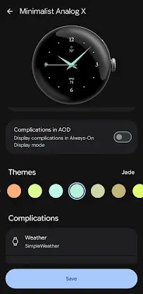 Minimalist Analog X Watch Face screenshot 5