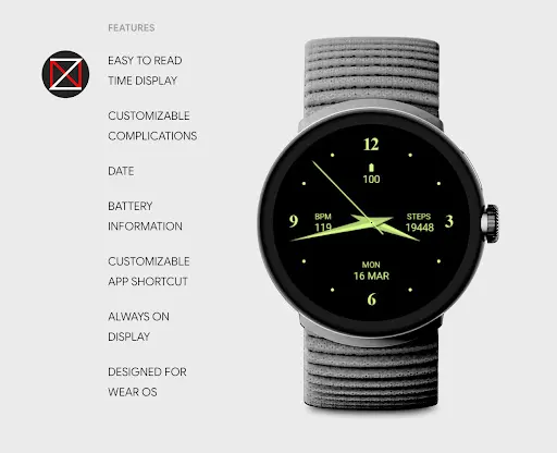 Minimalist Analog X Watch Face screenshot 2