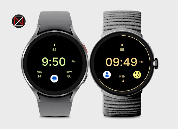 Simply Black Watch Face screenshot 3