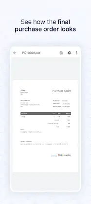 Purchase Order Generator -Zoho screenshot 4