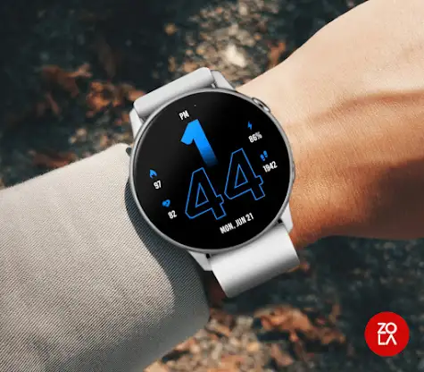 Active Blue Fit Watch Face screenshot 3