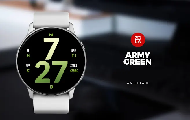 Army Green Watch Face screenshot 1