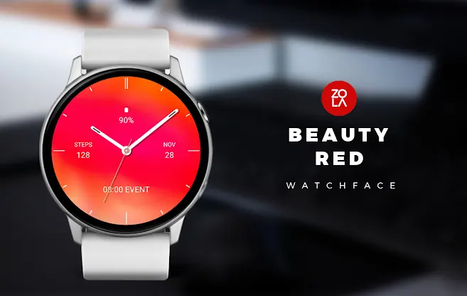 Beauty Red Watch Face screenshot 1