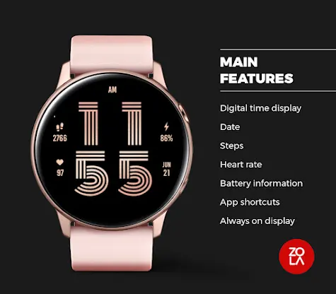 Beauty Rose Gold Watch Face screenshot 2