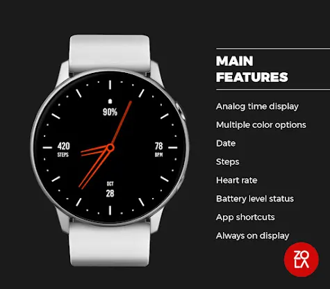 Black Style Pro Watch Face screenshot 2