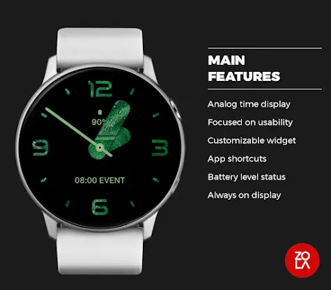 Bold Nature Watch Face screenshot 2