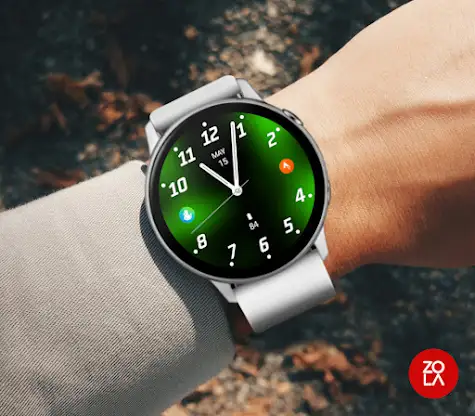 Green Analogue Watch Face screenshot 3